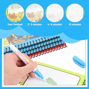 REUSABLE WATER MAGIC PAINTING BOOK (FREE MAGICAL PENS)
